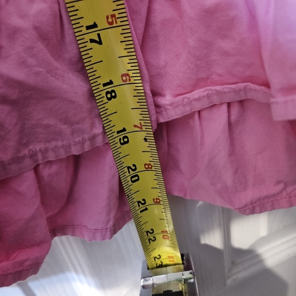 Anthropology Love The Label Women's Pink Poppy High-Neck Ruffle Blouse Top - Picture 7 of 8